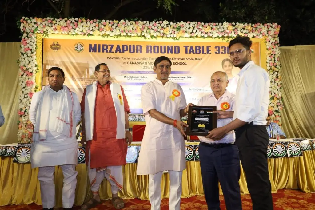 SPDigitWorld founder [Name] receiving the Mirzapur Round Table 336 award in 2026.”